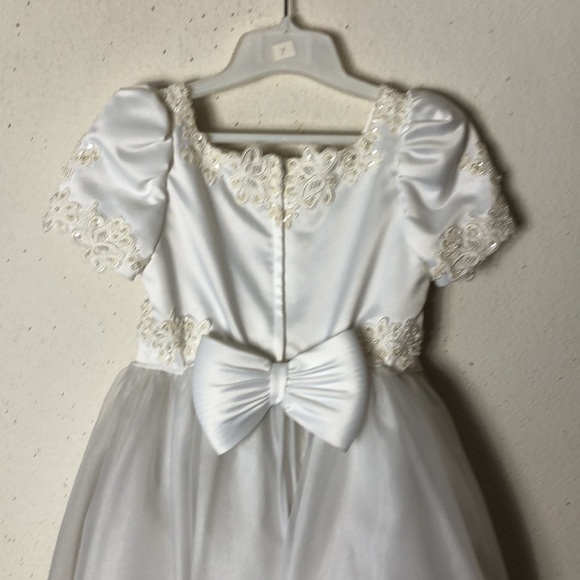 JJ Anjorden Formal appliqué pearls Dress Communion 7 prettier than pictu… - Picture 6 of 13